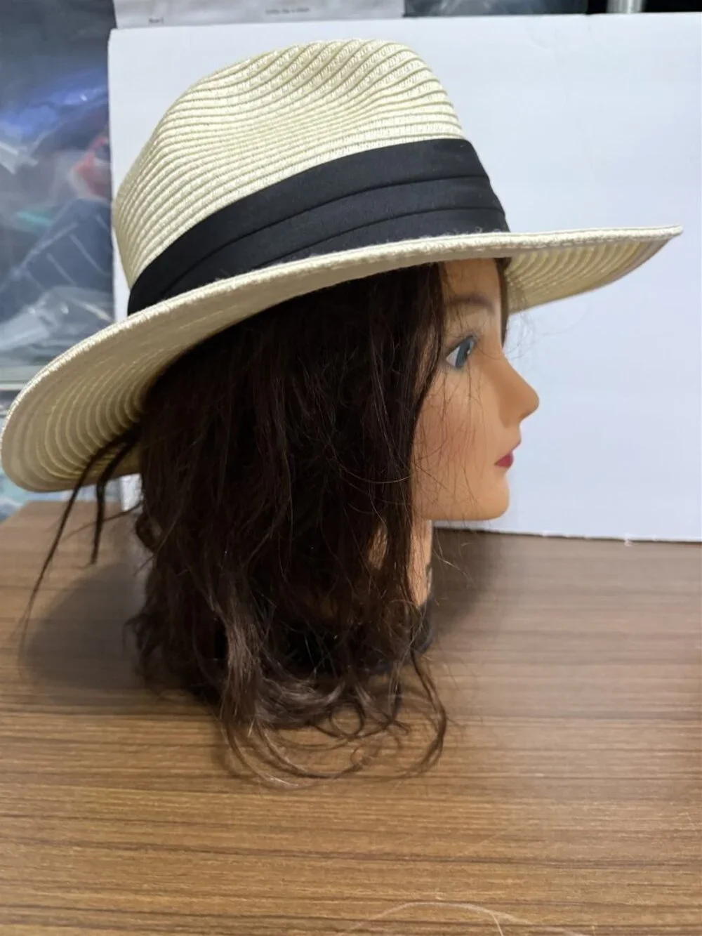 Tommy Bahama Men's Hat Natural Paper Fedora Straw Marlin Logo Summer Beach